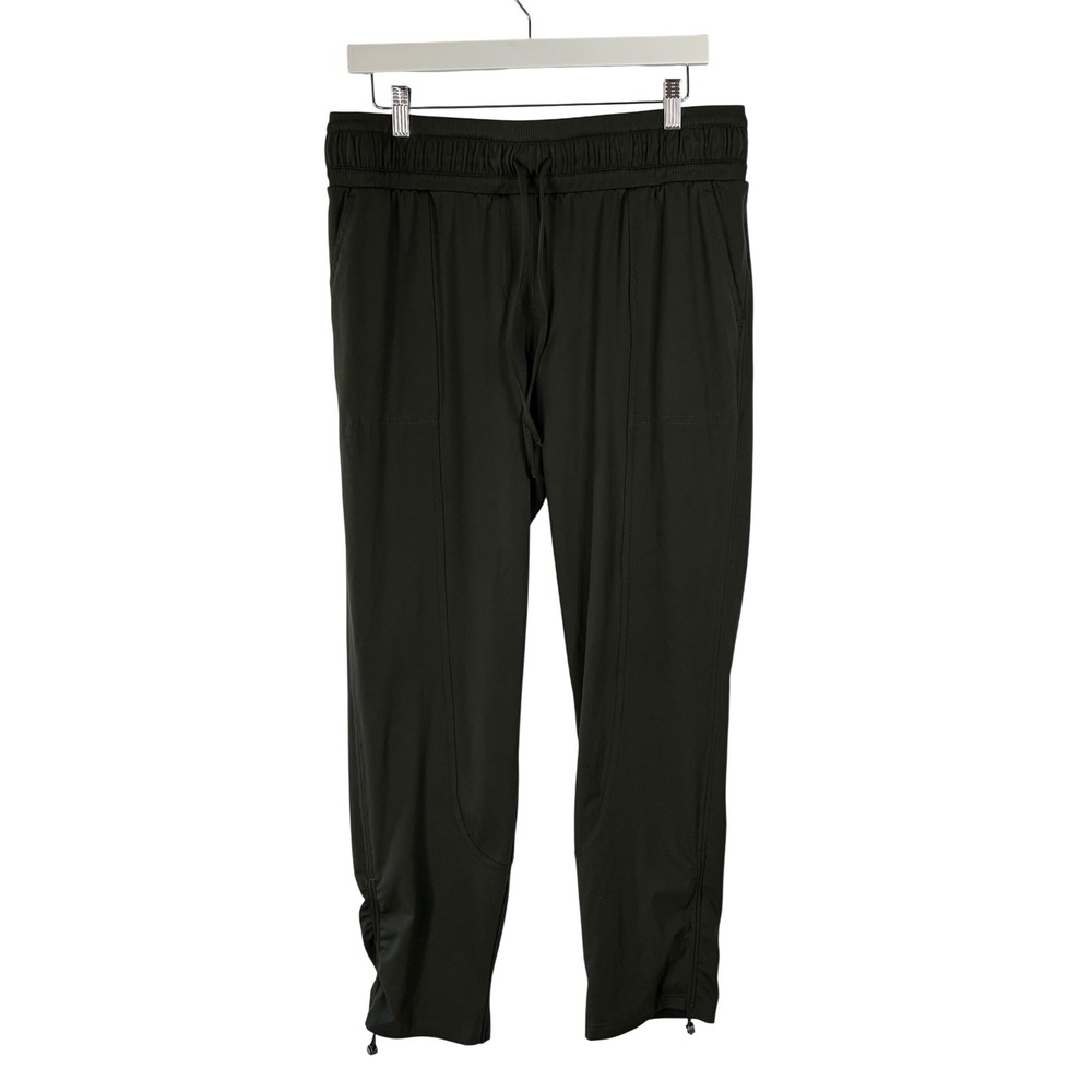 Rachel Zoe Women's Large Olive Green Lounge Jogger Pants Drawstring Hem